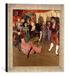 Kunst für Alle 'Image encadrée de Henri de Toulouse Lautrec Marc Elle Lender Dancing The Bolero in' Chilp Eric ', 1895, d'art dans Le Cadre de Main de qualité Photos, 30 x 30 cm, Argent Raya