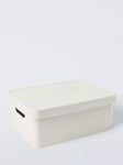 John Lewis ANYDAY Stackable Plastic Storage Box with Lid, Medium