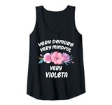 Womens Violeta Personalized Very Demure Very Mindful Violeta Name Tank Top