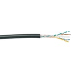 Actassi Datakabel Cat6 U/UTP 4x2x0,5 Utomhus Svart