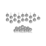 30-pack Discokula Silver Hängande Spegel Discokulor Prydnader Wi