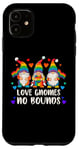 Coque pour iPhone 11 Fierté LGBT, Nains de jardin, Couleurs arc-en-ciel