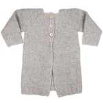 HUTTEliHUT GRANNY cardigan alpaca wool – grey - 2-4år