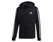 Adidas Men Must Haves 3-Stripes French Terry Hoodie - Black/White, XX-Large