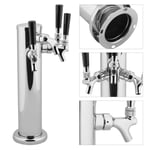 Stainless Steel Triple Tap 3 Faucets Draft Beer Dispenser For Bar Home Brew DT