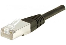 [Ref:852562-3] DEXLAN Lot de 3 Cordons patch RJ45 F/UTP CAT6 noir 0,5m