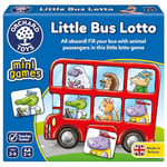 Orchard Toys Little Bus Lotto Mini Game, Small and Compact, Travel Game, Fun Memory Game For Ages 3-6, Educational Game Toy