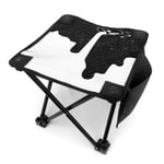 liang4268 Petit Tabouret Pliant pour Camping ou pêche Noir/Blanc