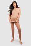 Maternity Knitted Crew Neck Jumper Loungewear Set