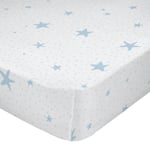 Drap housse HappyFriday BASIC KIDS Bleu 70 x 140 x 14 cm