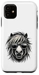 Coque pour iPhone 11 Shetland Pony s Funny Shetland avec attitude