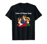 Philippines Pinay Filipina Flag Colors Of Filipino Unity T-Shirt