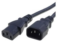 Cable C13 femelle vers C14 mal 1m