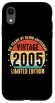 Coque pour iPhone XR 20 Year Old Gifts Vintage 2005 Édition limitée 20e anniversaire