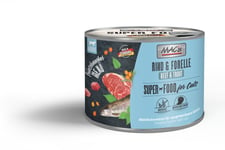 Mac's Mac's Super Food for Cats Gourmet Storfe og Ørret Våtfôr - 200g