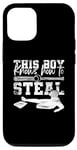 Coque pour iPhone 12/12 Pro Batteur Baseball Garçon Battant Enfant