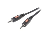 Speaka Professional Jack Lydtilkoblingskabel [1X Jack Plug 3,5 Mm - 1X Jack Plug 3,5 Mm] 10 M Svart (Sp-7869780)