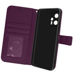 Flip wallet case, slim cover for Xiaomi Poco X4 GT, Silicone Case – Purple