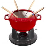 Staub Round Fondue set 18 cm, cherry 40511-974-0