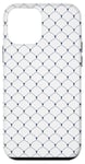 iPhone 12 mini Minimalist Navy Lattice Art Deco Design Case