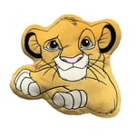 Coussin Le Roi Lion Simba – Coussin confortable et agréable à serrer – Motif : Simba – Cadeau pour Fan et Passionné – Qualité Supérieure – Dimensions 40 cm x 35 cm