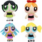 Plysch 4 st 20 cm Powerpuff Girls Plyschdocka stoppade leksaker