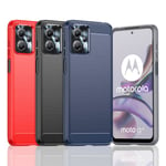 SKALO Motorola Moto G23 4G Armor Carbon Stöttåligt TPU-skal - Fl Röd