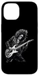 Coque pour iPhone 14 Skeleton Guitar Guy Rock And Roll Band Rock On