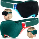 Medi Grade Heated Eye Mask for Dry Eyes with Cold Gel Therapy - 2-in-1 Microwave Activated Warm Eye Compress and integrated Migraine Relief Cooling Eye Mask - Blepharitis Eye Mask for Puffy Eyes Styes