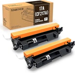 17A Toner Compatible Pour Hp 17A Cf217A Pour Hp Laserjet Pro Mfp M130Fn M130A M130Nw M130Fw, Pro M102W M102A Imprimante (Noir,Pack De 2)[DYJ072974]