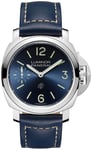 Panerai PAM01085 Luminor Blå/Læder Ø44 mm