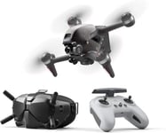 DJI FPV Combo + Care Refresh (Auto-activated)- First-Person View Drone, 4k Vidéo, FOV 150º, Expérience de Vol FPV Immersive, Transmission Vidéo HD, Couvre Une Grande Variété d'Accidents, Gris