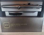 ghd Curve Creative Curl Wand Gift Set with Hair Brush & Heat Mat, Black