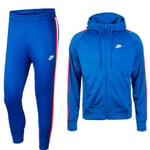 Nike Mens Tribute Poly Tracksuit In Blue - Size Medium