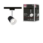 Paulmann 96925 Cone URail individual spot GU10 max. 10W dimmable 230V black matt, chrome rail system – choose any lamp