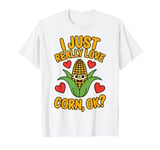 Really Love Corn Funny Corn On The Cob T-Shirt