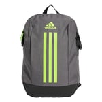 adidas Mixte Power Backpack, Grey Strata/Lucid Lemon, One size