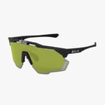 Scicon Aeroshade Kunken sykkelbriller Matte Carbon Green Trail