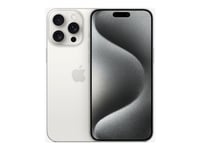 Apple Iphone 15 Pro Max - 5G Smartphone - Dobbelt-Sim / Internminne 1 Tb - Oled-Display - 6.7" - 2796 X 1290 Pixels (120 Hz) - 3X Bakkamera 48 Mp, 12 Mp, 12 Mp - Front Camera 12 Mp - Hvit Titan