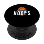 Hoops Funny Basketball Player Coach Fan Bball Team Sports PopSockets PopGrip Interchangeable