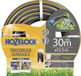 HOZELOCK - Tuyau Tricoflex Ultramax Ø 12,5mm (1/2") 30 M : Tuyau d'Arrosage Robuste, Résistant aux Intempéries, Anti-Vrille, Anti-Torsion et Anti-Écrasement, 40% PVC Recyclé [7930P0000]