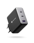 NOVOO 120W Chargeur pour Macbook Pro/Air, Chargeur USB C avec GaN Tech, Chargeur Rapide pour MacBook Pro 16/15/ 14/13, MacBook Air 2020/2019/ 2018, iPad Pro, Multiport Chargeur avec 2 Câbles