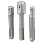 HARDEN 550743 SDS Plus Socket Adaptor Set 3 pcs, 1/2", 3/8", 1/4"