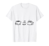 Funny Skeleton Drinking Coffee Caffeine Lover Coffee Brewer T-Shirt