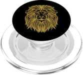 lion roi des prédateurs, lion Tanzanie tête de lion PopSockets PopGrip pour MagSafe