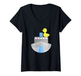 Womens Cruising Duck Cruise Gift V-Neck T-Shirt