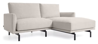 Kave Home Galene 3-pers. Sofa m. høyrevendt chaiselong, B214, Beige chenille