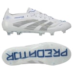 adidas Predator Elite FG Polar Victory - Vit/Silver/Blå - Gräs (FG), storlek 36