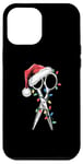 iPhone 12 Pro Max Festive Christmas Santa Hat, Hairstylist Barber Fun Case