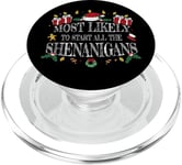 Most Likely to Start All the Shenanigans For Boys Girls Kids PopSockets PopGrip pour MagSafe